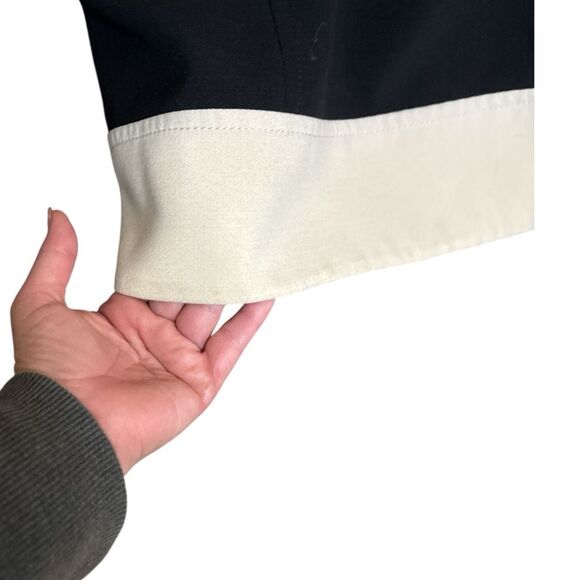 Ann Taylor LOFT Sleeveless Shift Dress Size 12 Black &‎ Cream Above the Knee - Picture 5 of 6